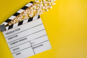 Claquete com pipocas