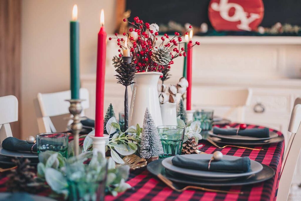 8 ideias para decorar a mesa de Natal title